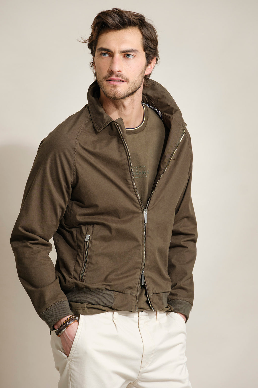 CASACO BOMBER EM TWILL