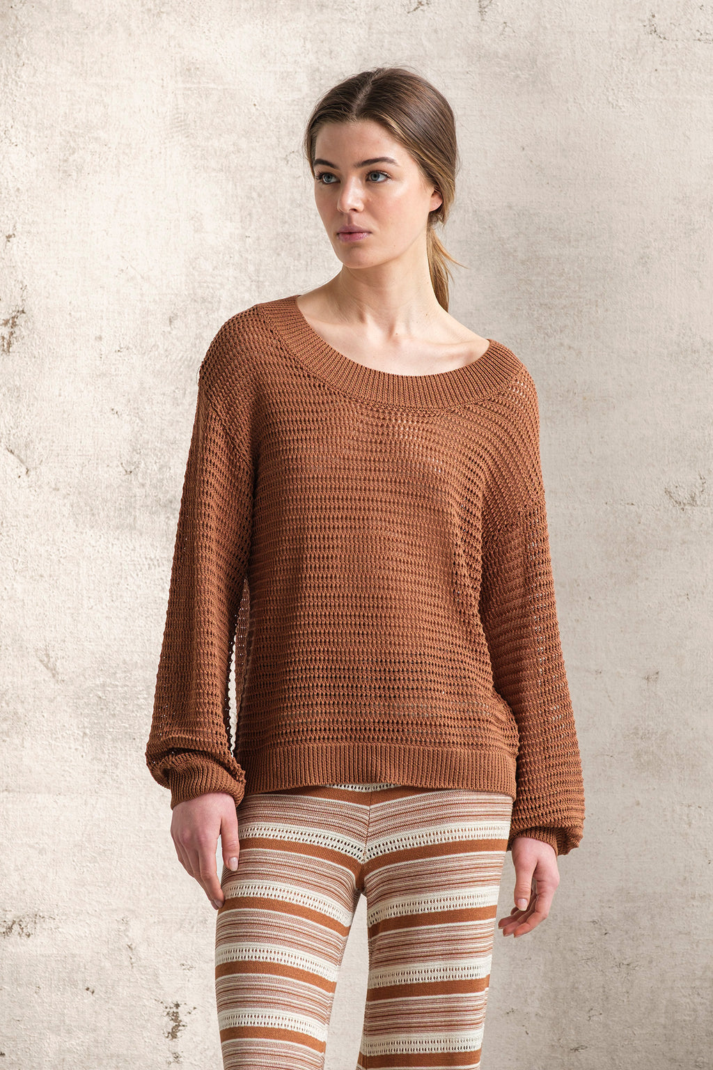CAMISOLA DE MALHA MISTURA DE LINHO