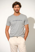 T-SHIRT BÁSICA COM PRINT QUEBRAMAR
