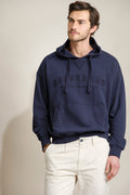 SUDADERA CON CAPUCHA Y BORDADO QUEBRAMAR
