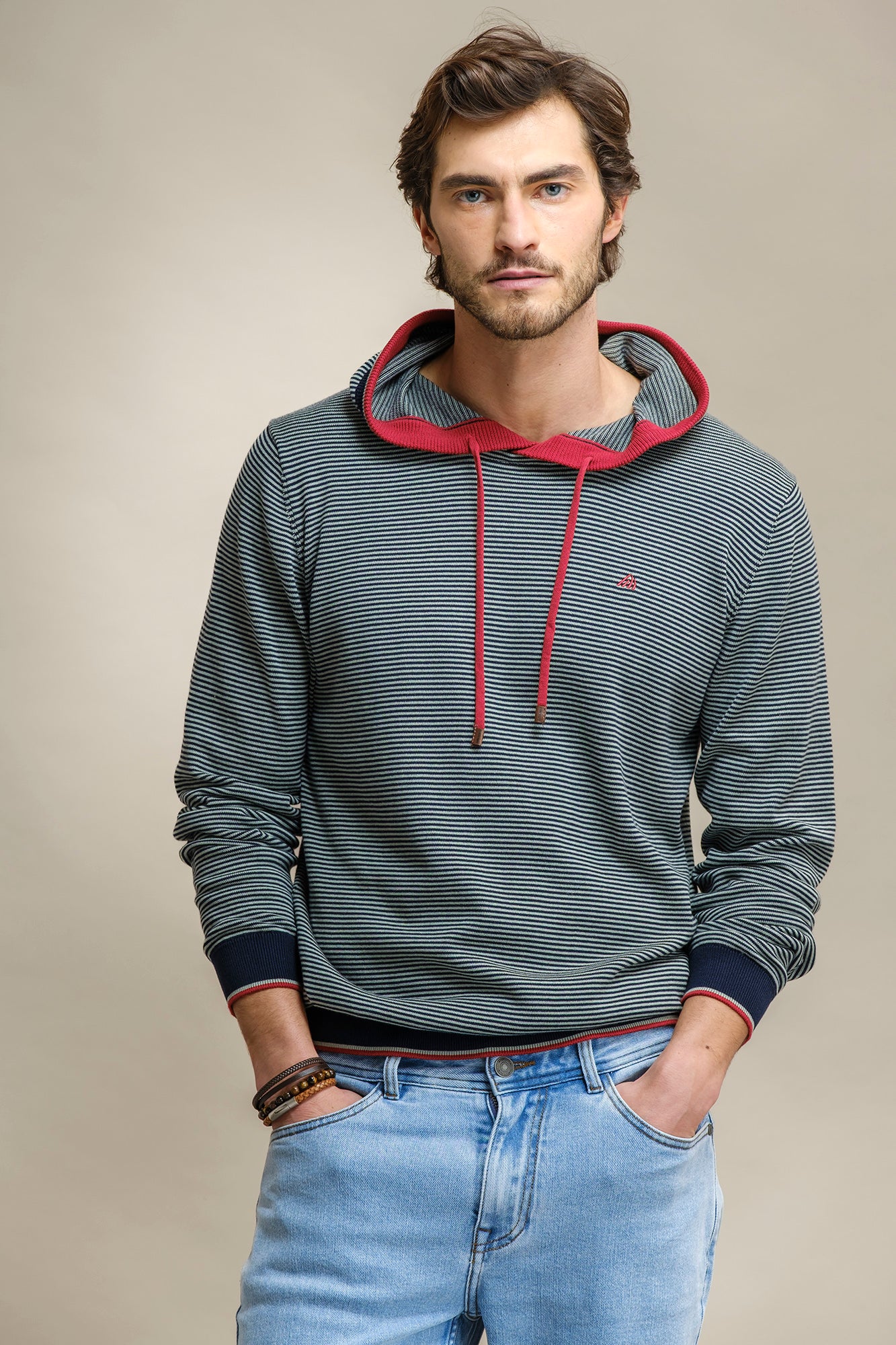 SWEAT DE MALHA ÀS RISCAS