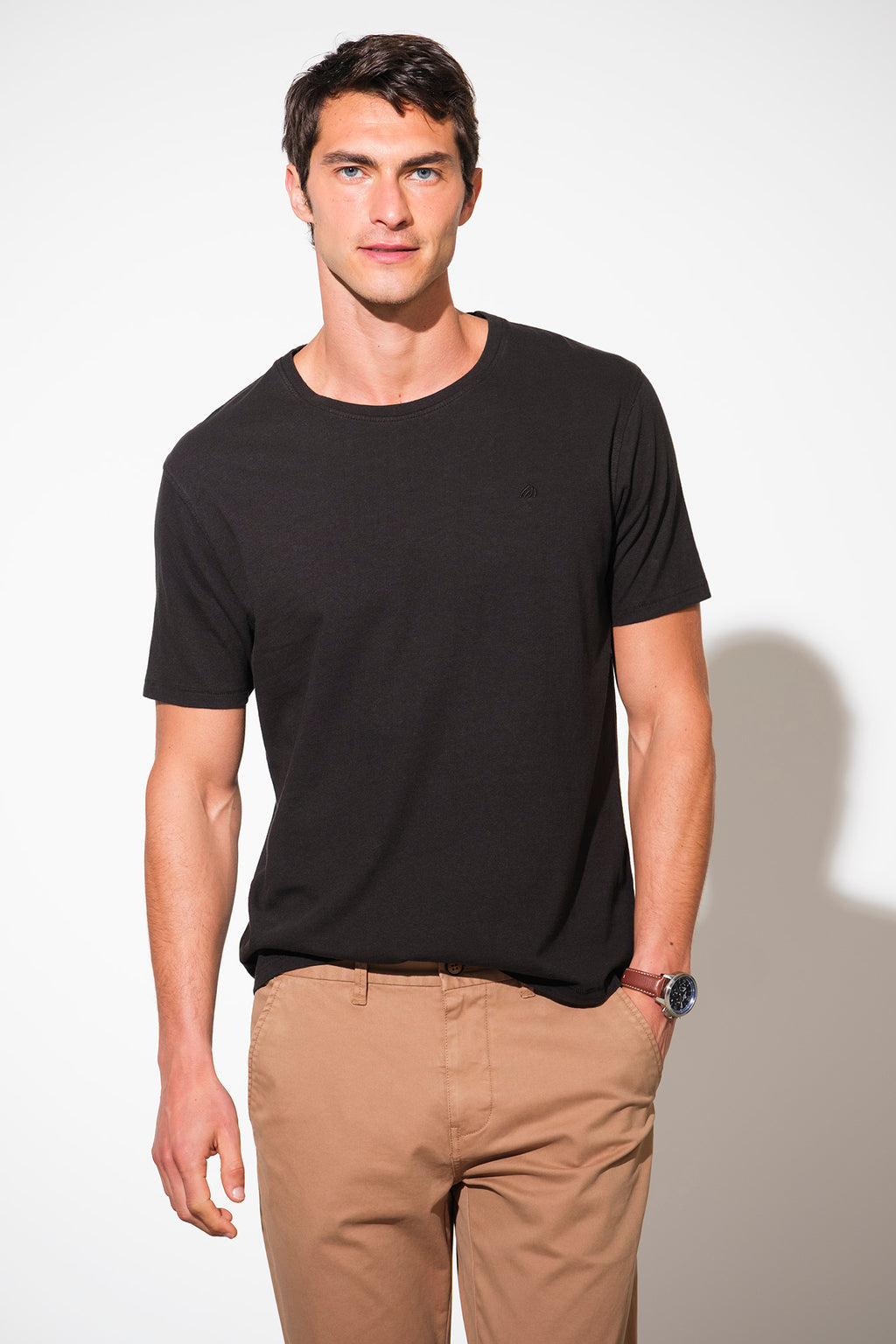 CAMISETA DE ALGODÓN Y LINO