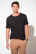 CAMISETA DE ALGODÓN Y LINO