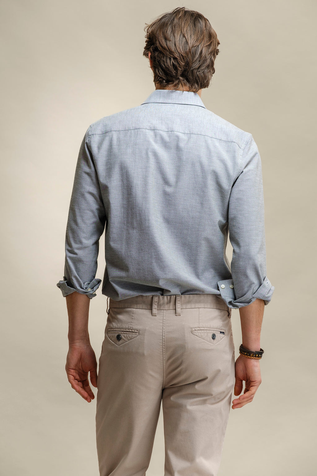 CAMISA OXFORD CON ELASTANO
