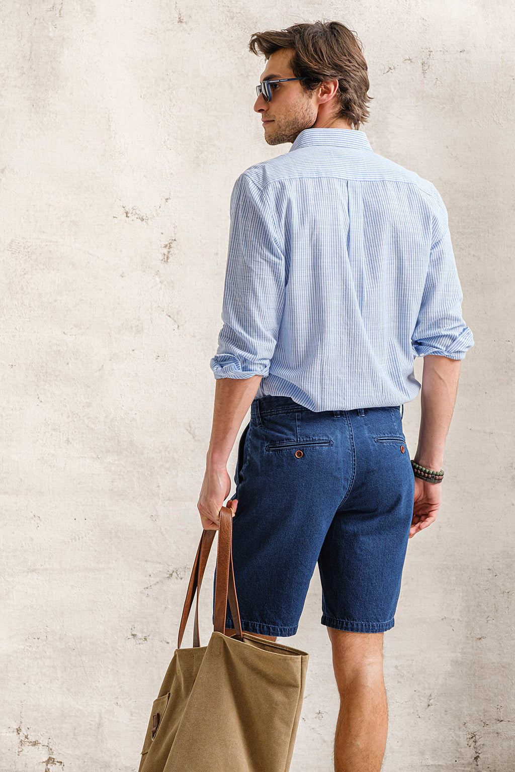 CAMISA COM EFEITO SLUB EM ALGODÃO