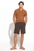 Pantalones cortos chinos de sarga