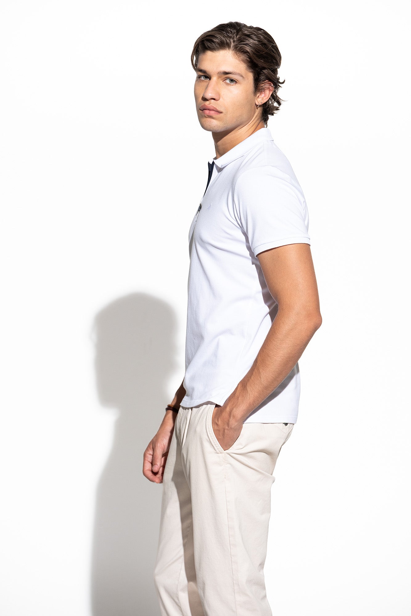 POLO MICRO PIQUET COM FECHO