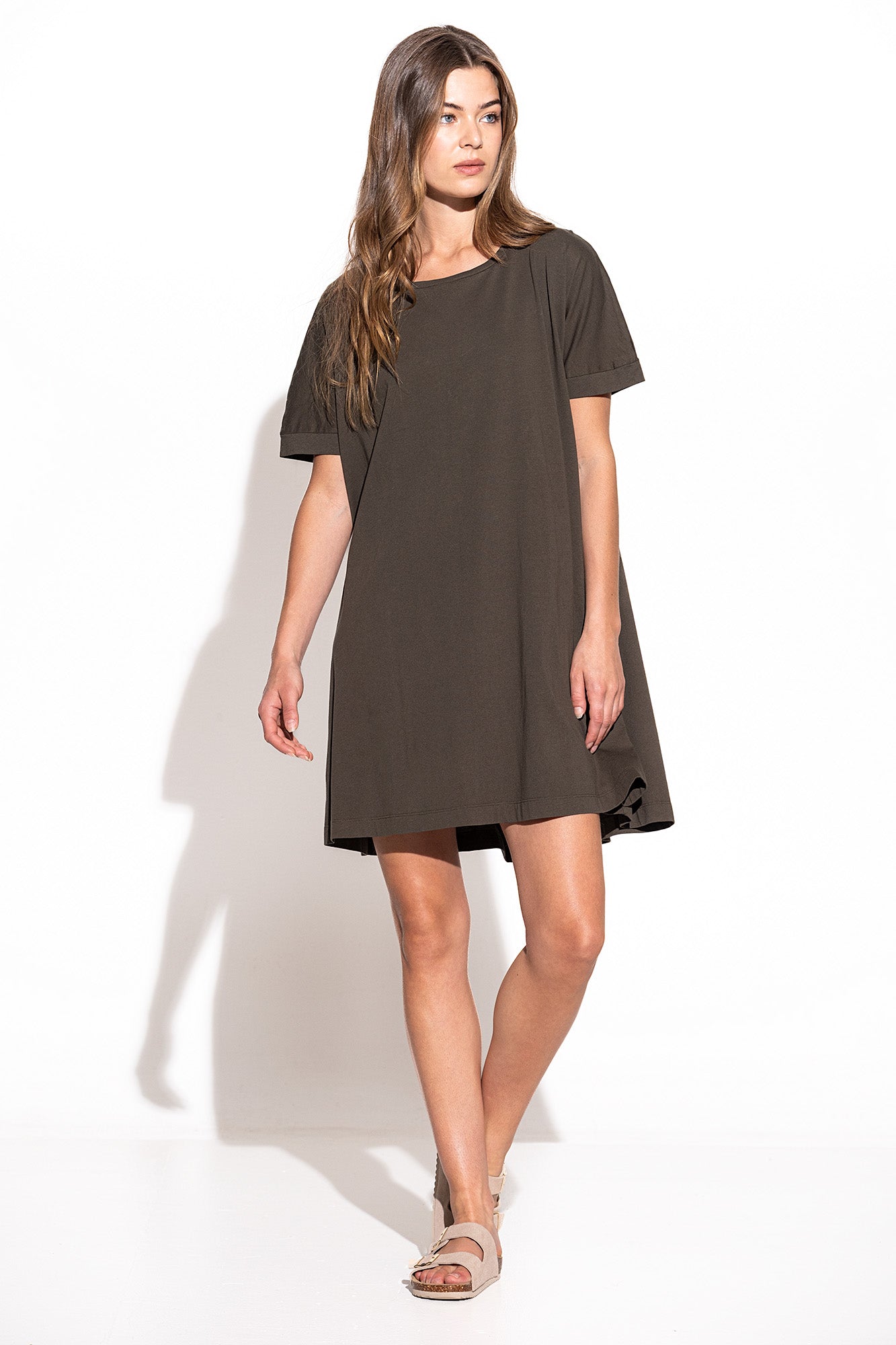VESTIDO DECOTE REDONDO EVASÉ