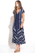VESTIDO DE RAYAS FINAS EVASÉ