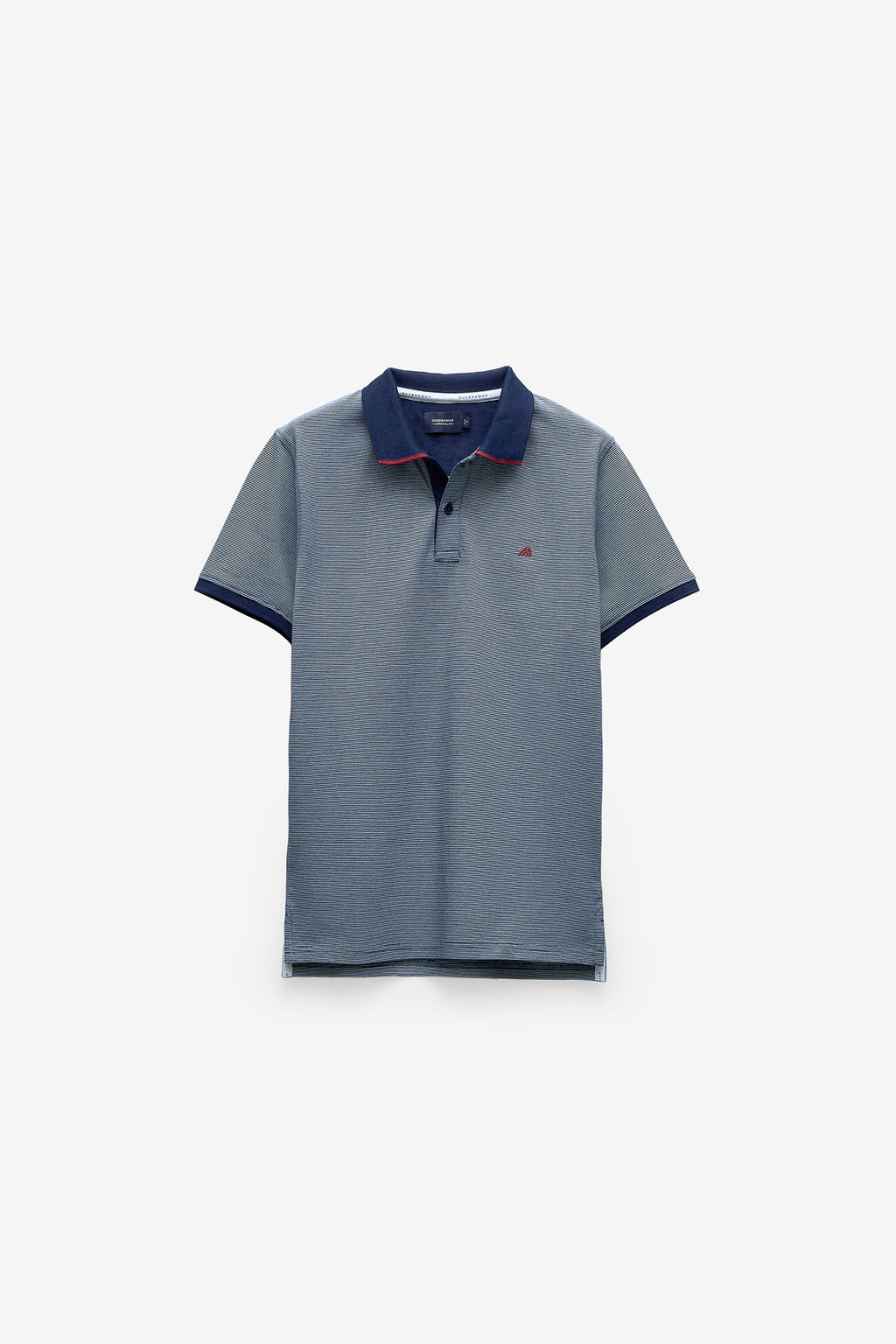 POLO HOMEM JERSEY MICRORISCAS - INDIGO
