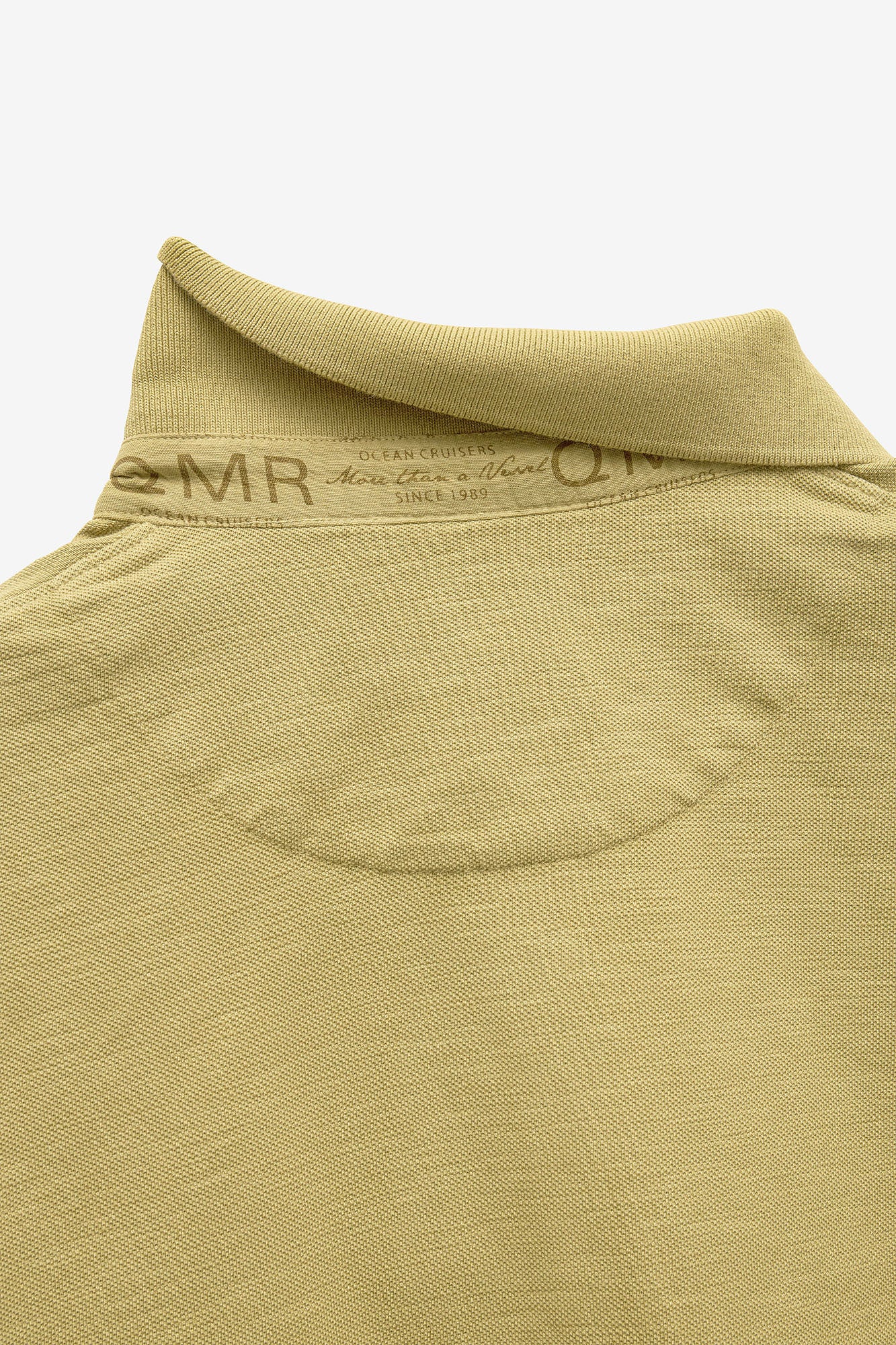 POLO GARMENT DYE EM SLUB COM LOGO