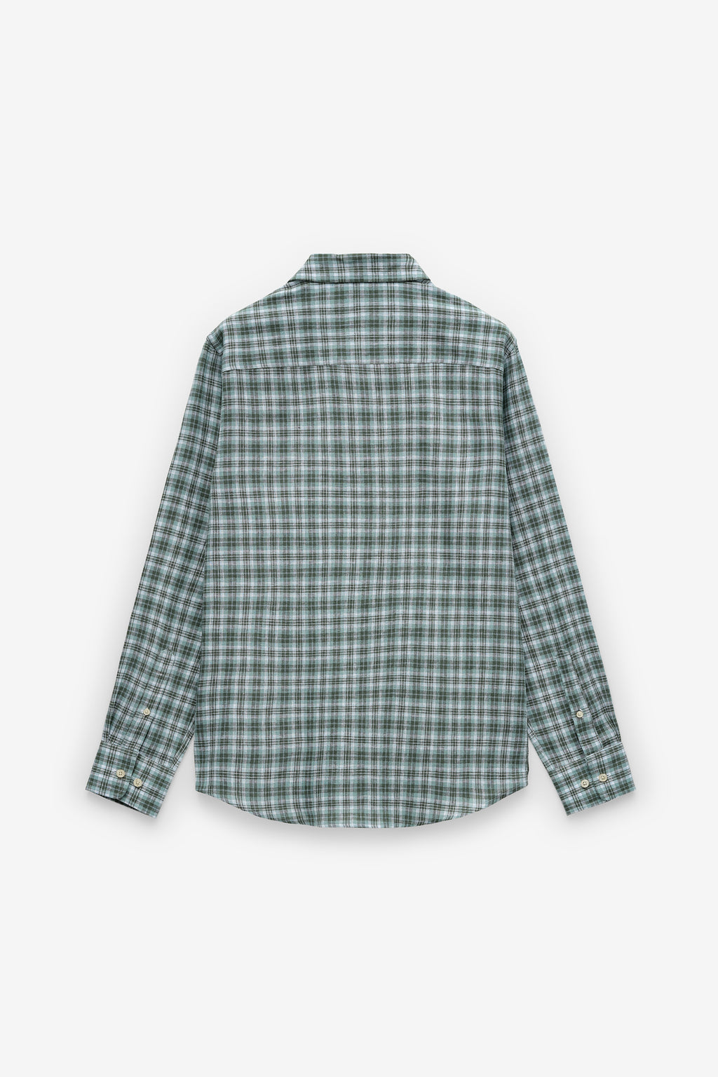 CAMISA EM ALGODÃO E LINHO AOS QUADRADOS