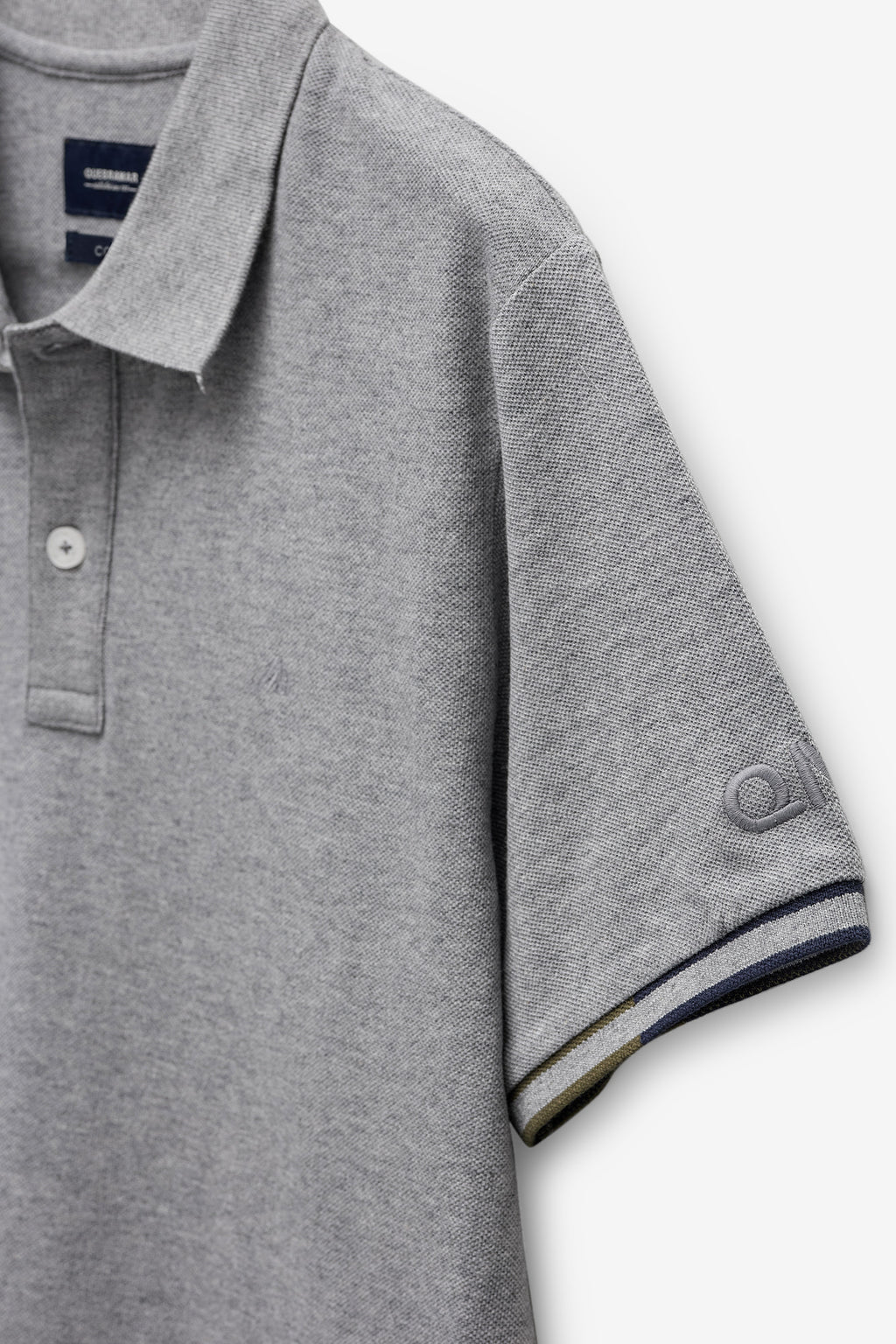 POLO  PIQUET COM PIPING 2 CORES