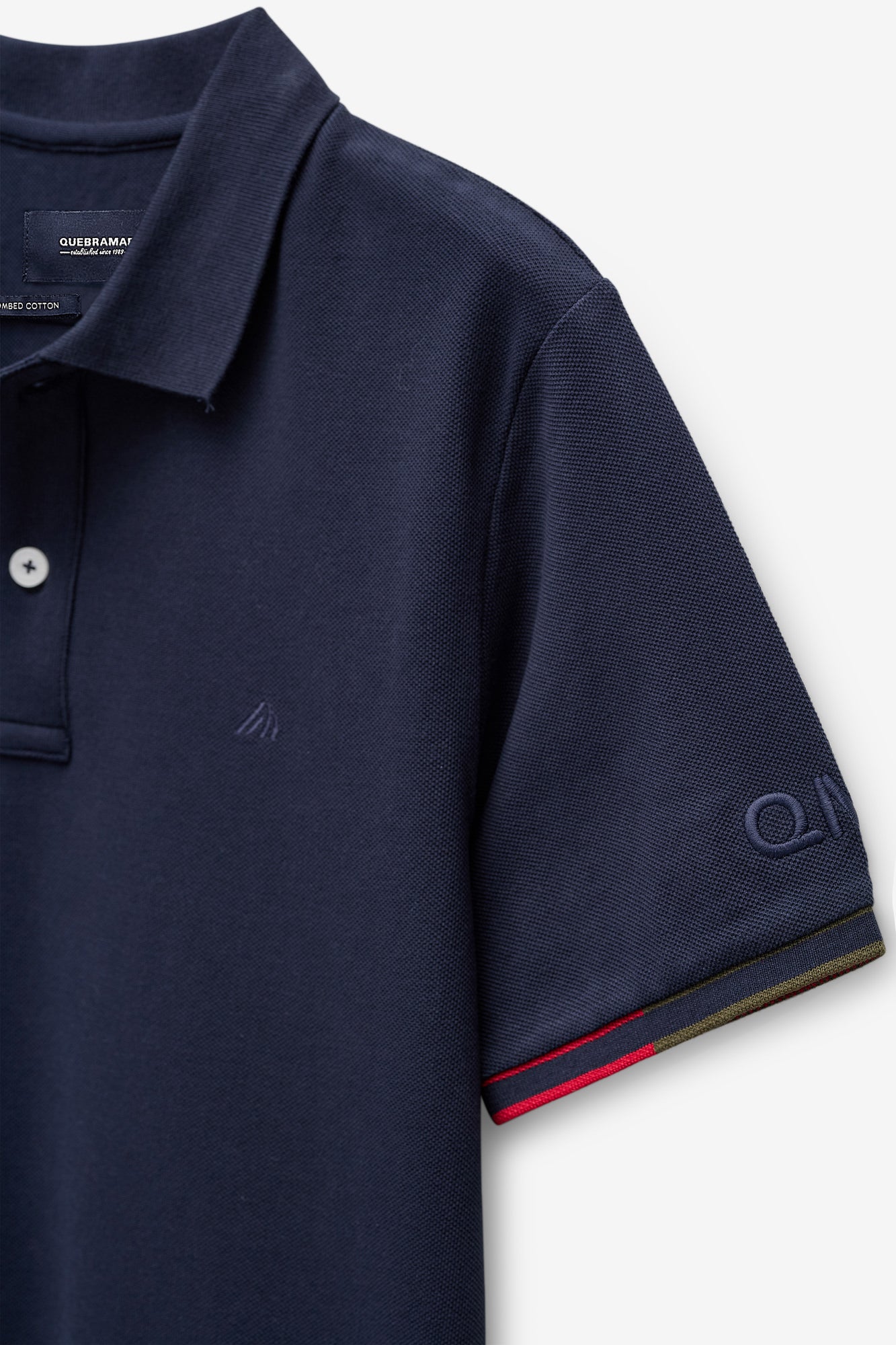 POLO  PIQUET COM PIPING 2 CORES
