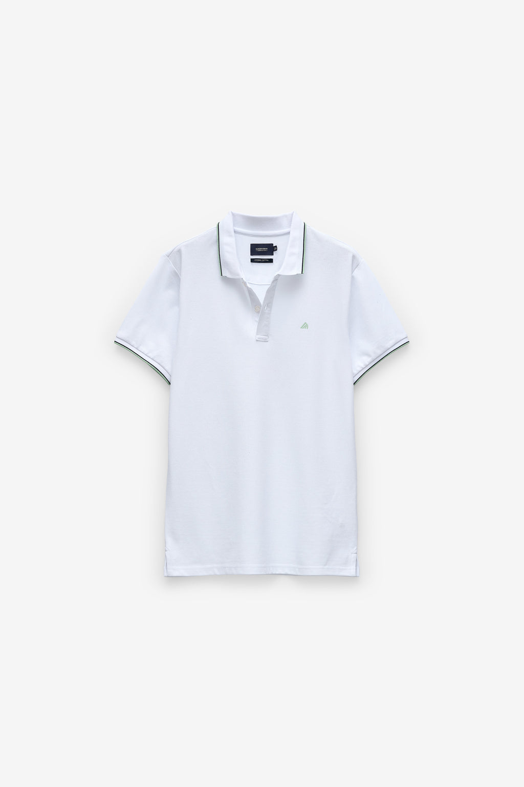 POLO PIQUÉ CON RAYAS EN EL CUELLO