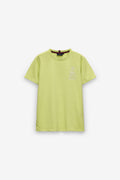 T-SHIRT MELANGE COM BORDADO ÂNCORA