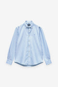 CAMISA OXFORD COM RISCAS