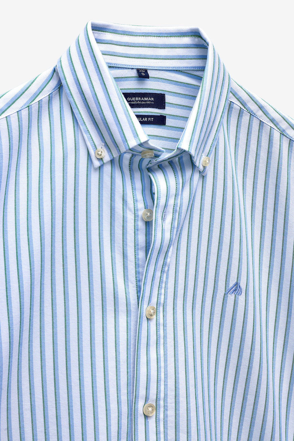 CAMISA OXFORD COM RISCAS