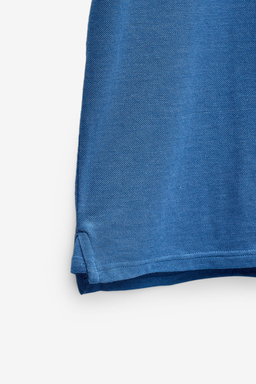 POLO HOMEM M.CURTA BÀSICO EM MELANGE - MID BLUE
