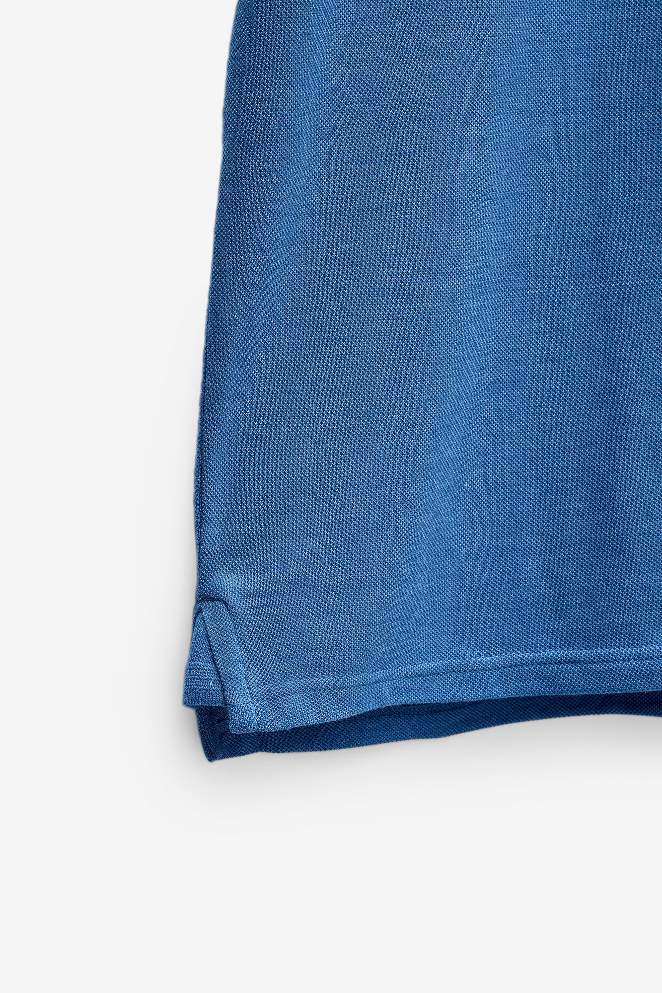 POLO HOMEM M.CURTA BÀSICO EM MELANGE - MID BLUE