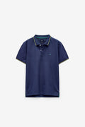 POLO 100% ALGODÃO COM RISCAS NO RIB