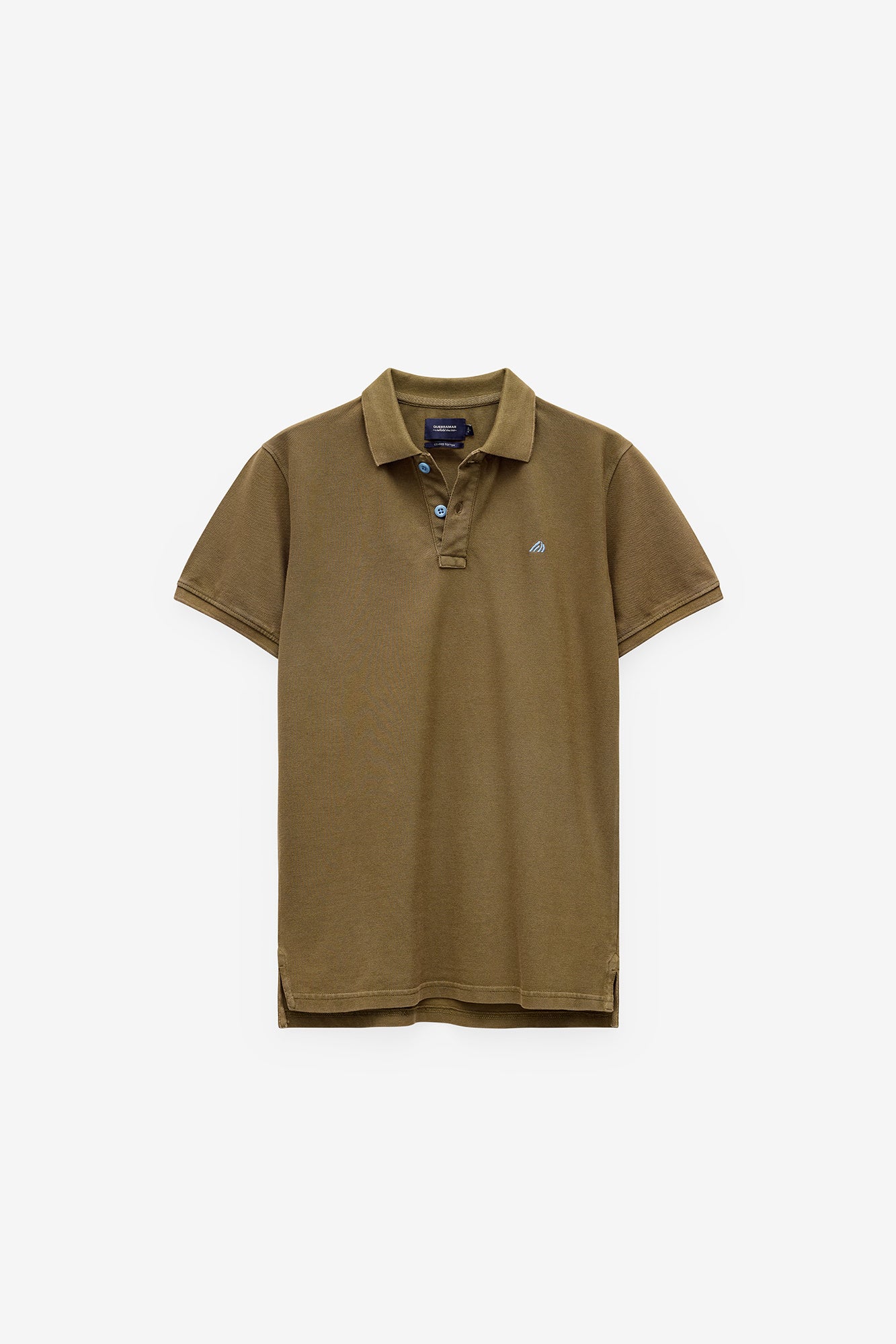 POLO PIQUET COM ESTAMPADO NA GOLA