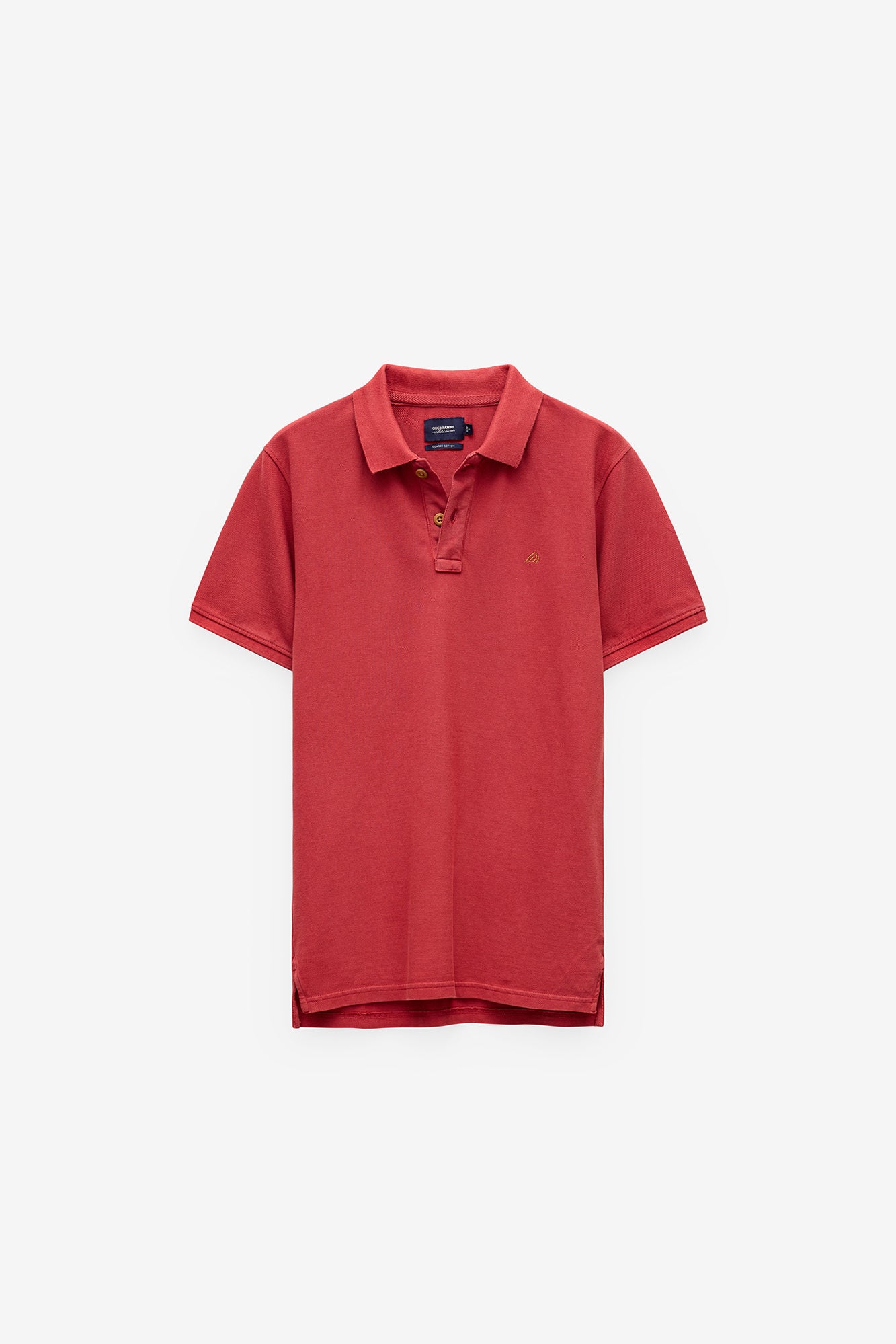 POLO PIQUET COM ESTAMPADO NA GOLA