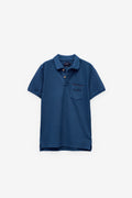 POLO EM PIQUET SLUB COM BOLSO