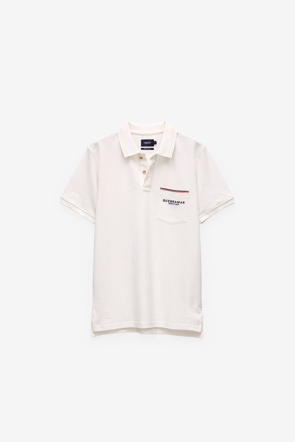 POLO EM PIQUET SLUB COM BOLSO
