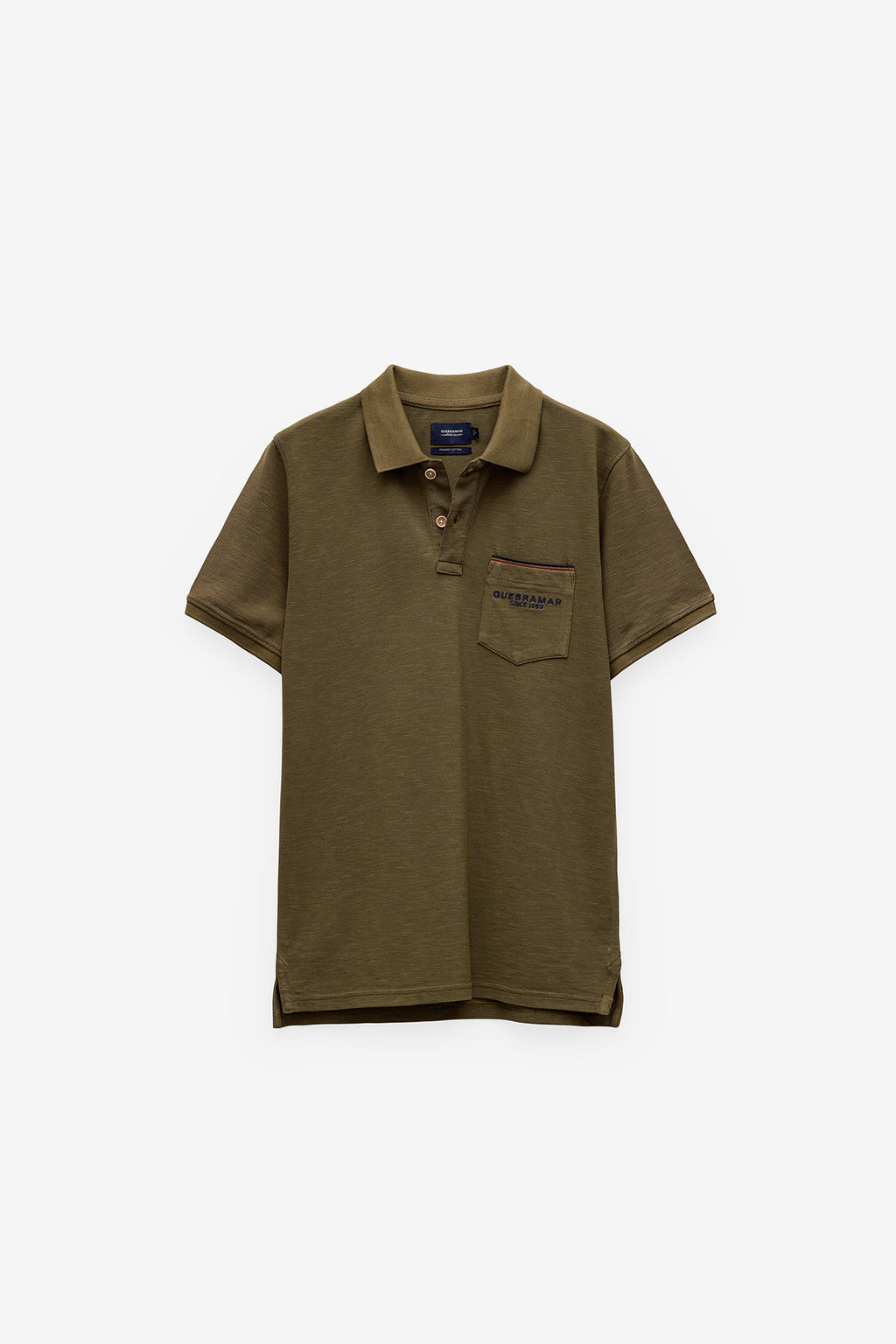 POLO EM PIQUET SLUB COM BOLSO