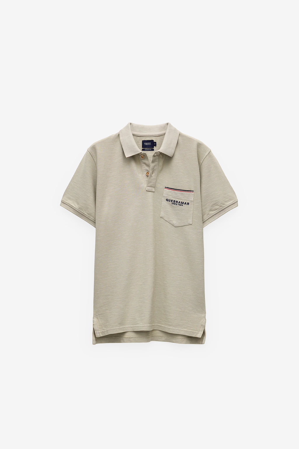 POLO EM PIQUET SLUB COM BOLSO