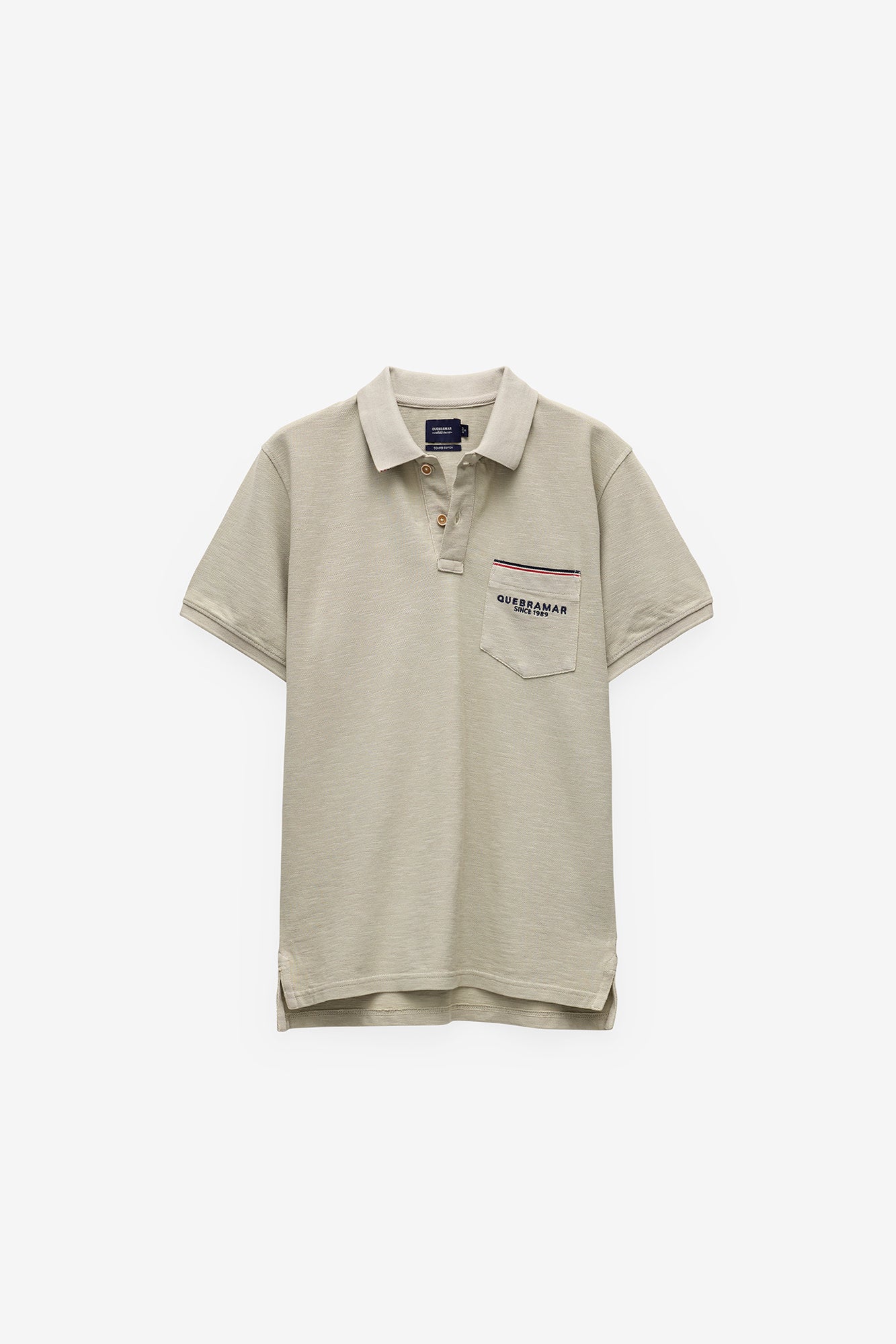 POLO EM PIQUET SLUB COM BOLSO