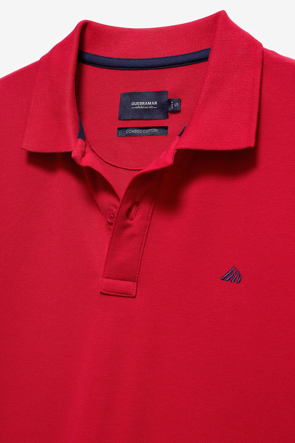 POLO PIQUET COM LOGO A CONTRASTE