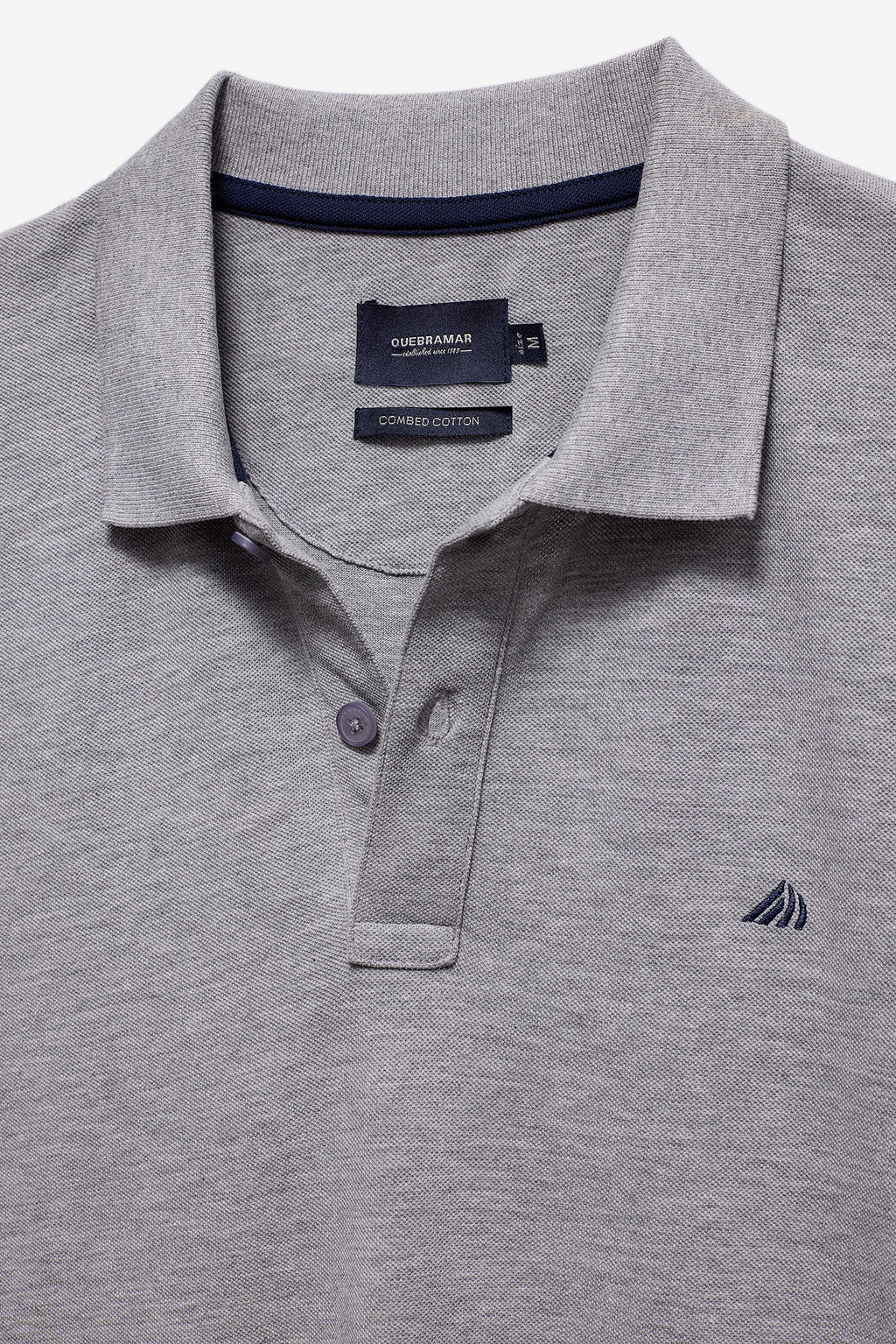 POLO PIQUET COM LOGO A CONTRASTE