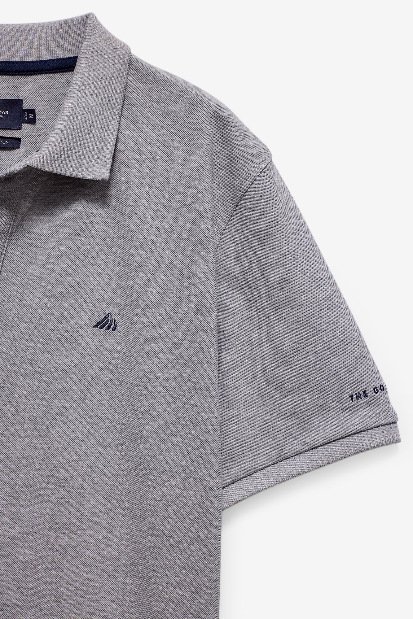 POLO PIQUET COM LOGO A CONTRASTE