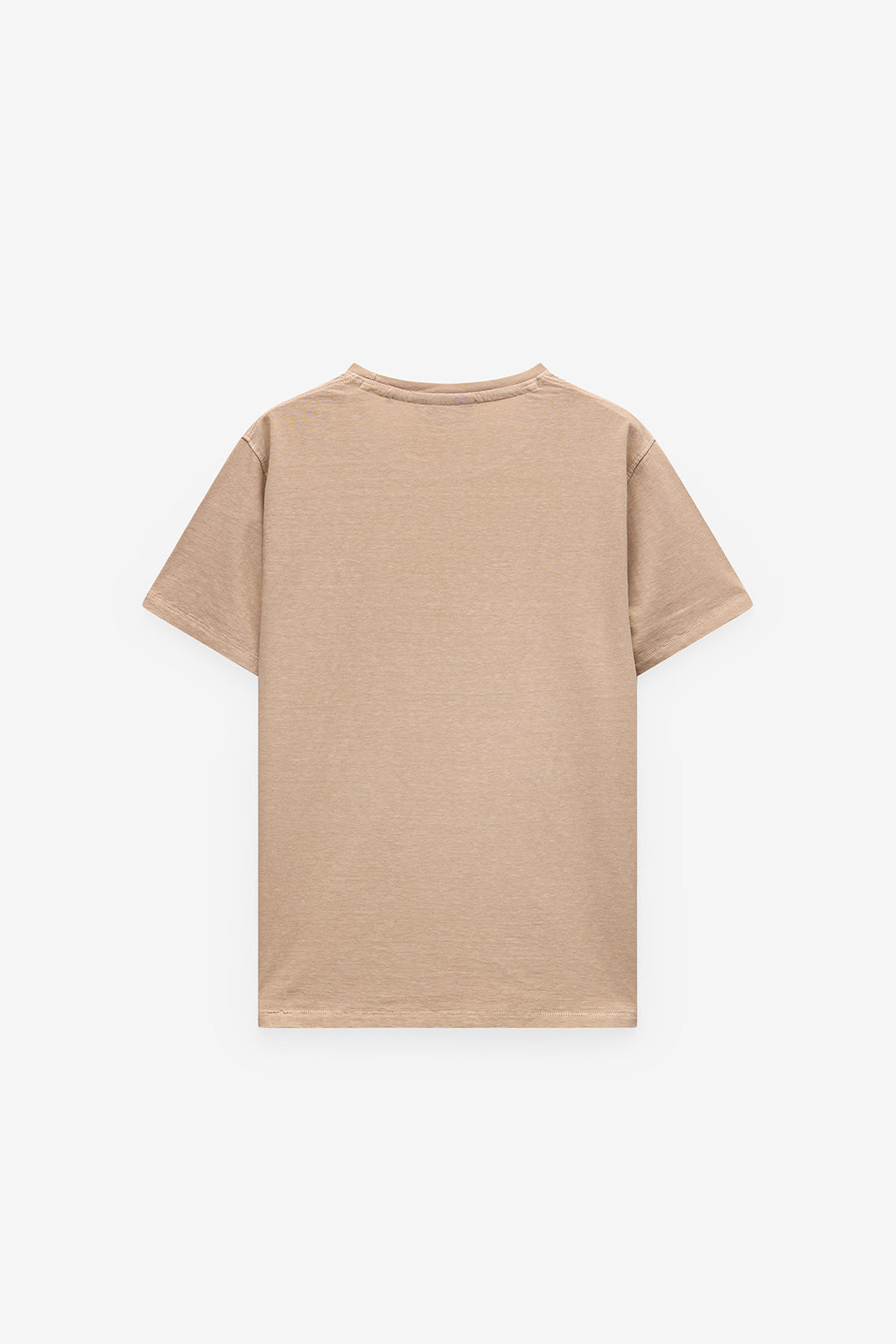 T-SHIRT EM ALGODÃO E LINHO