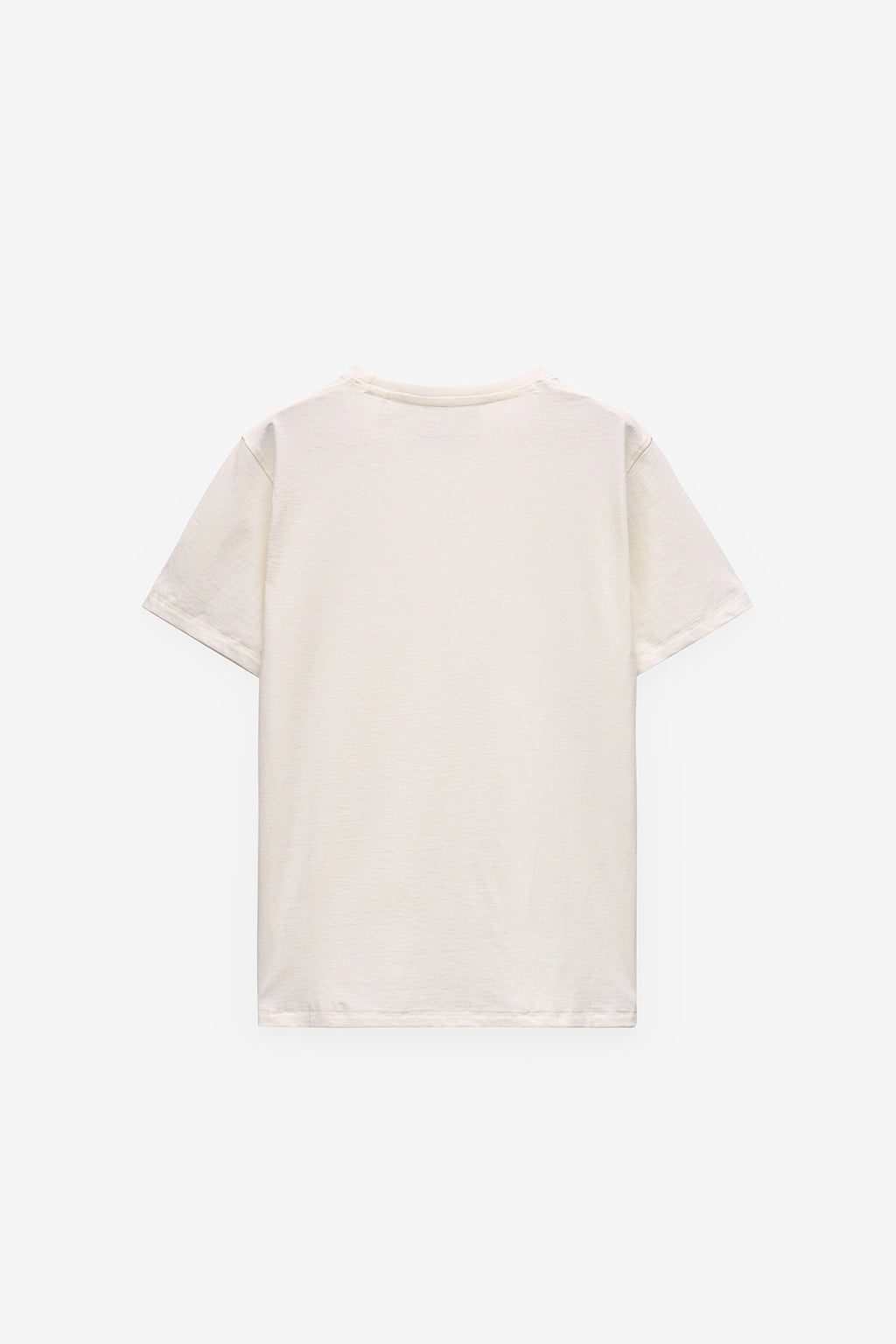T-SHIRT EM ALGODÃO E LINHO