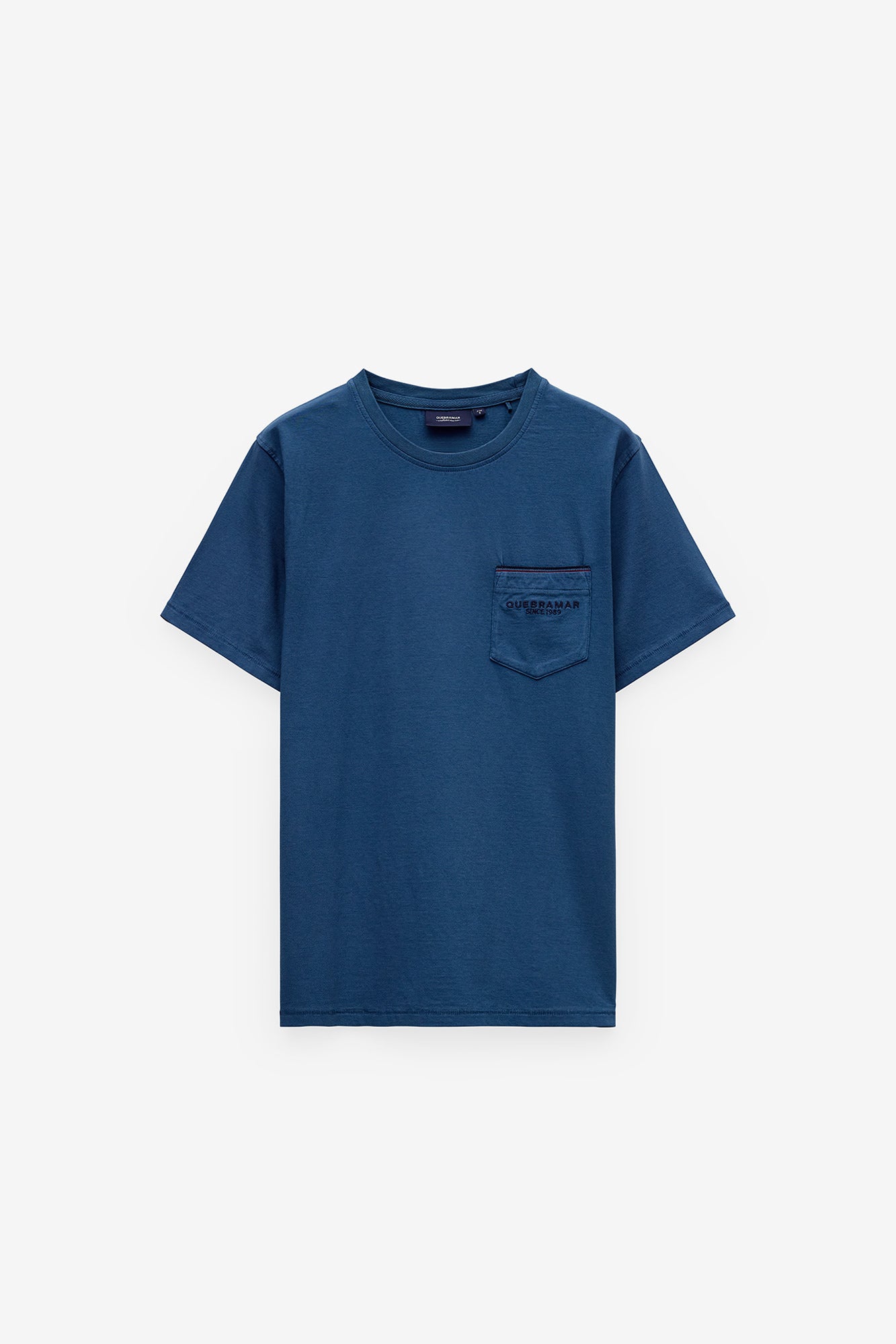 T SHIRT COM BOLSO E PIPING