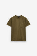 T SHIRT EM SLUB COM BOLSO