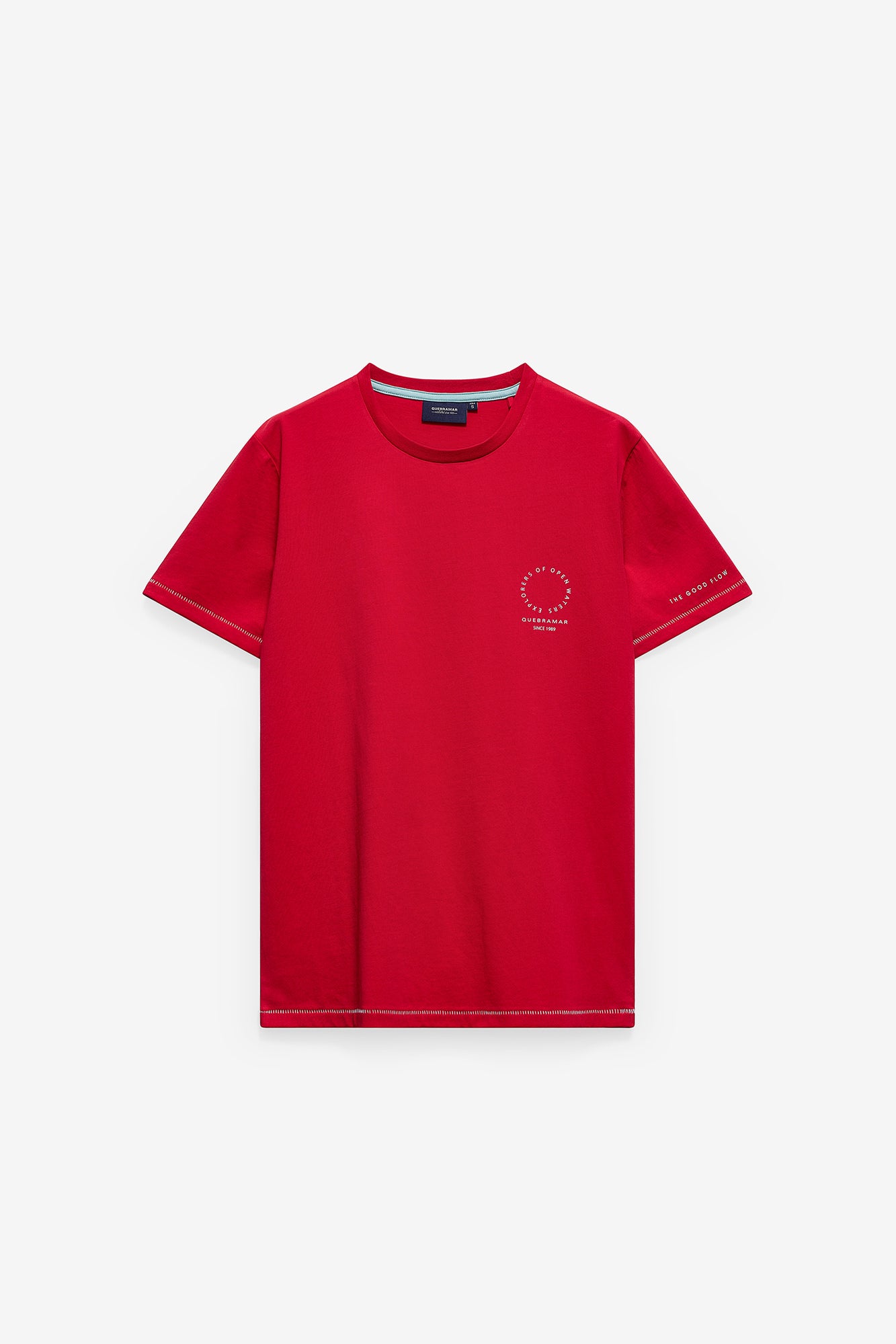 T-SHIRT COM PRINT OPEN WATER