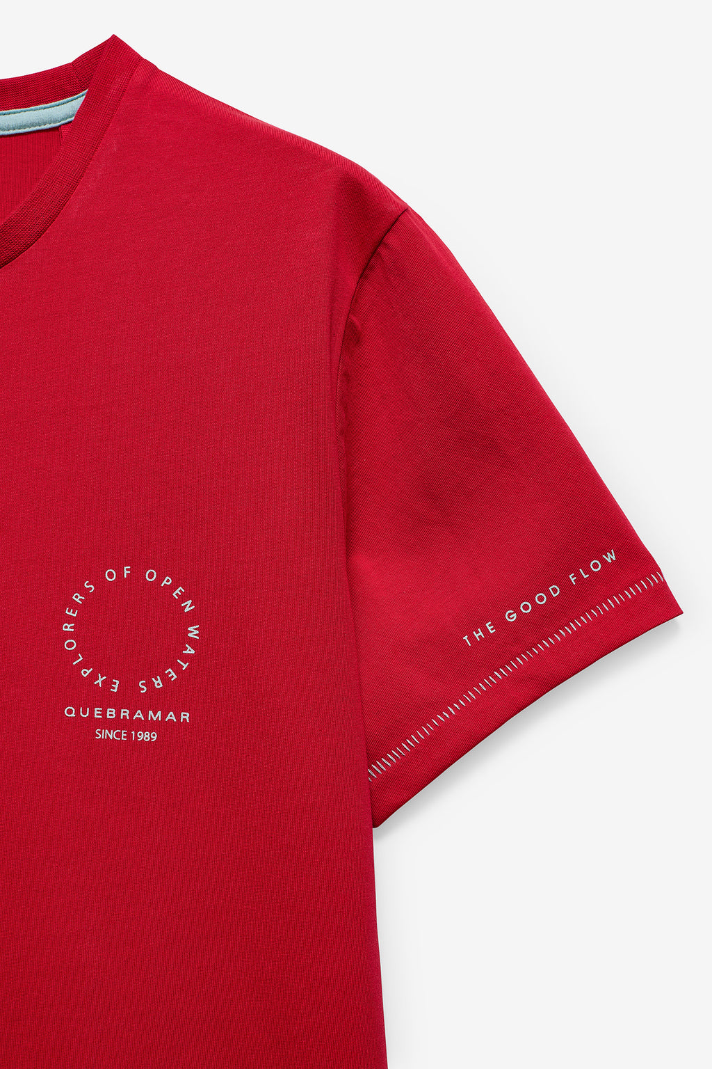 T-SHIRT COM PRINT OPEN WATER