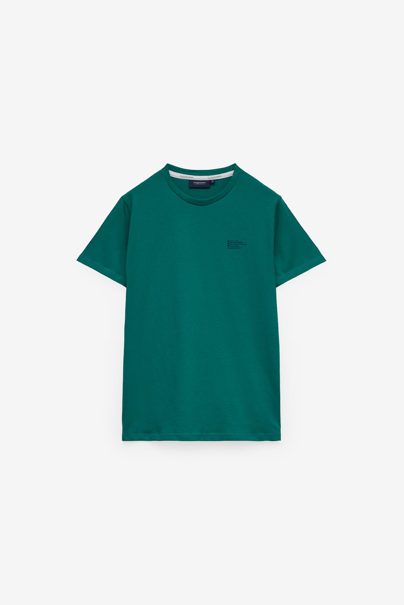 T-SHIRT COM PRINT TEXTO EM CONTRASTE