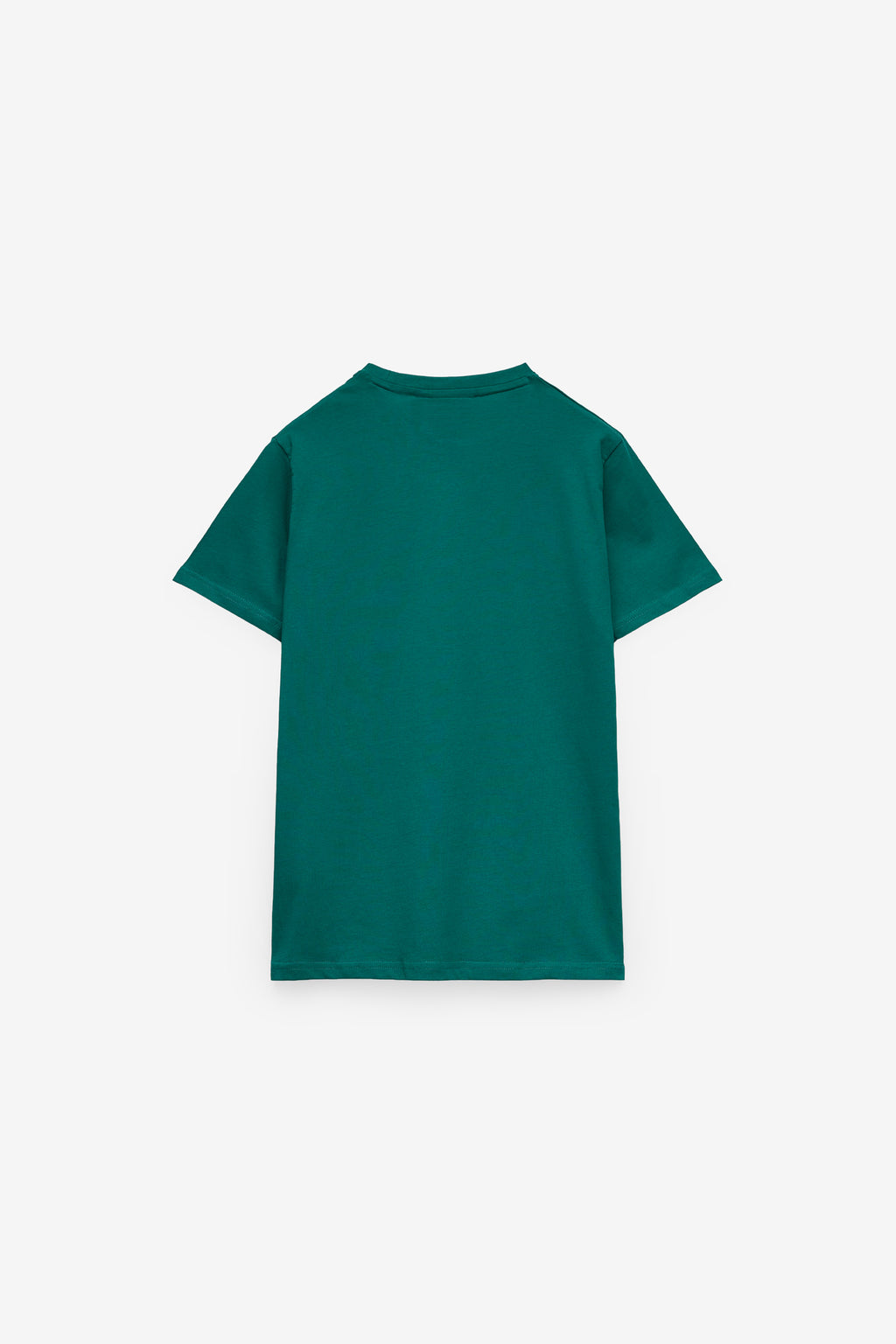 T-SHIRT COM PRINT TEXTO EM CONTRASTE