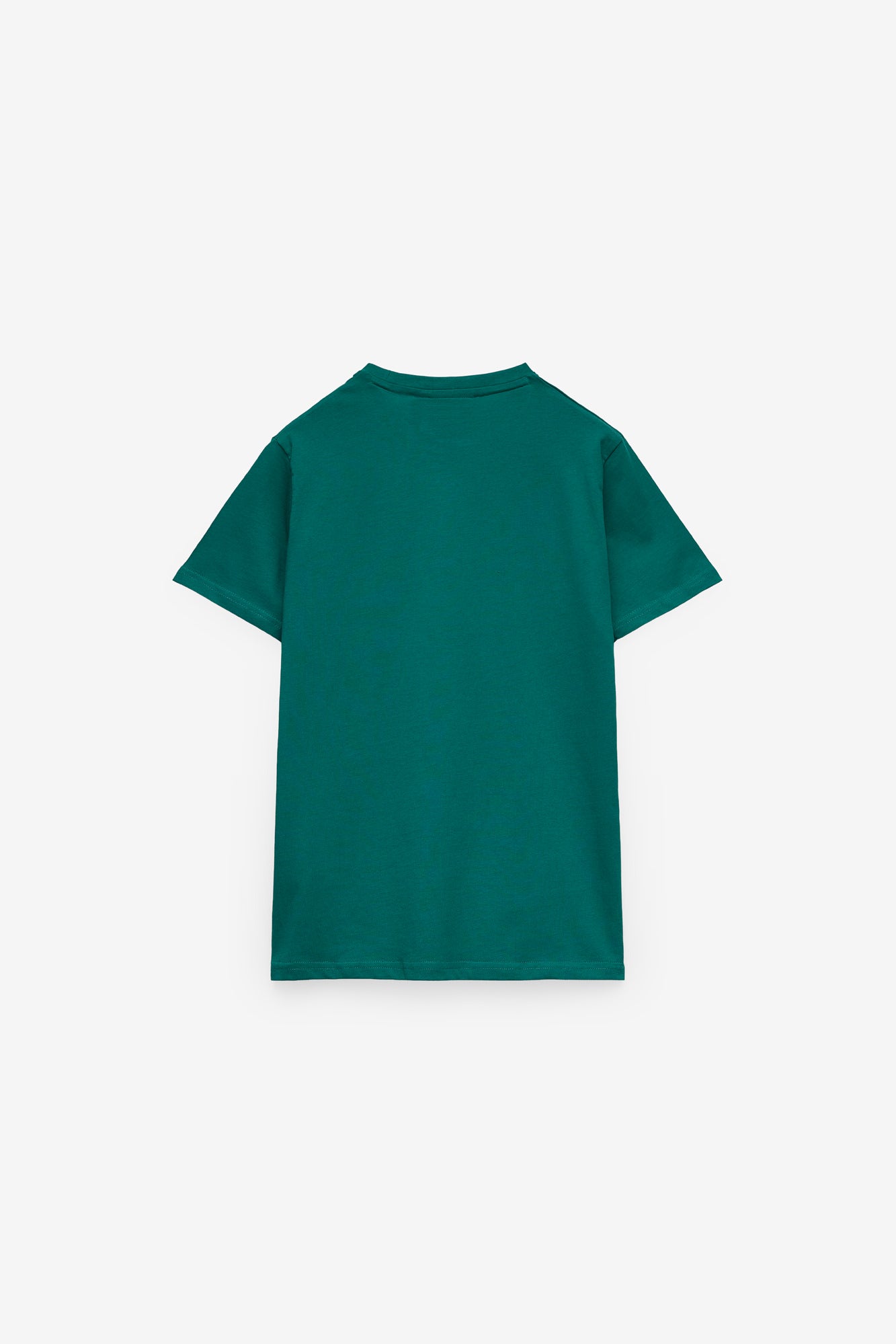 T-SHIRT COM PRINT TEXTO EM CONTRASTE