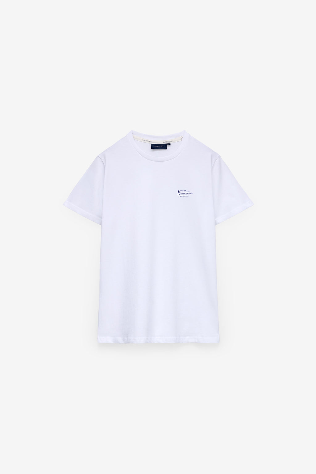 T-SHIRT COM PRINT TEXTO EM CONTRASTE