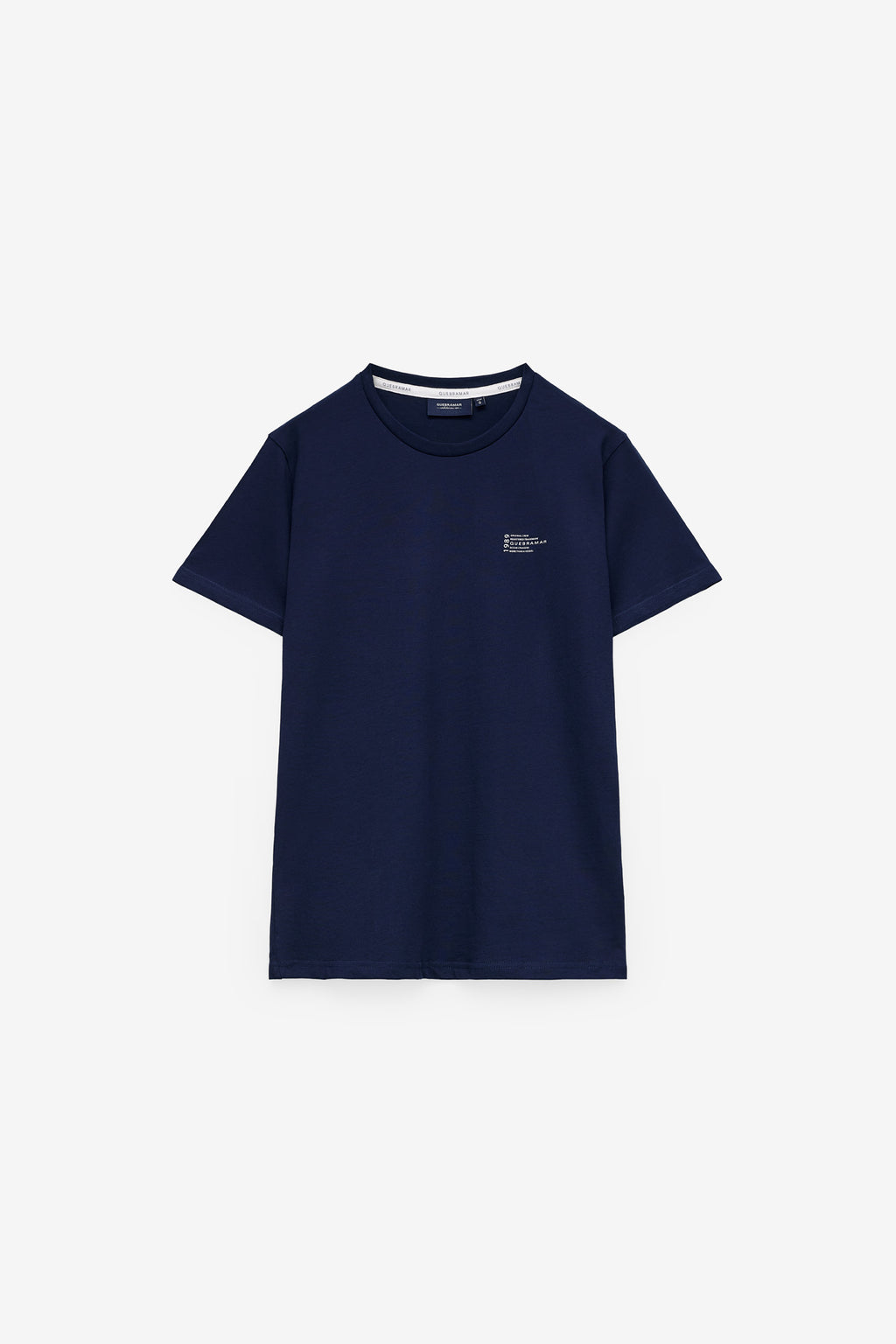 T-SHIRT COM PRINT TEXTO EM CONTRASTE