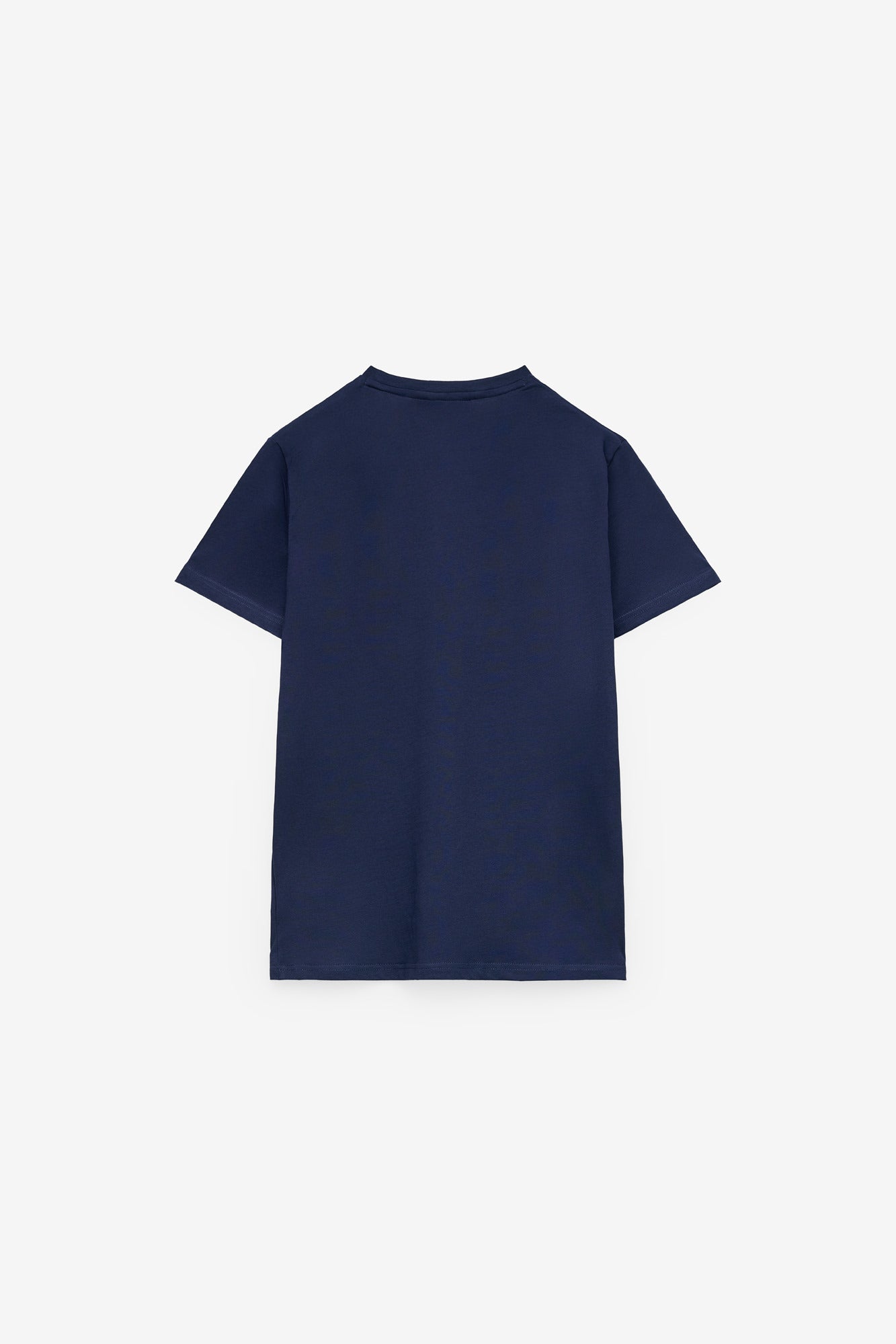 T-SHIRT COM PRINT TEXTO EM CONTRASTE