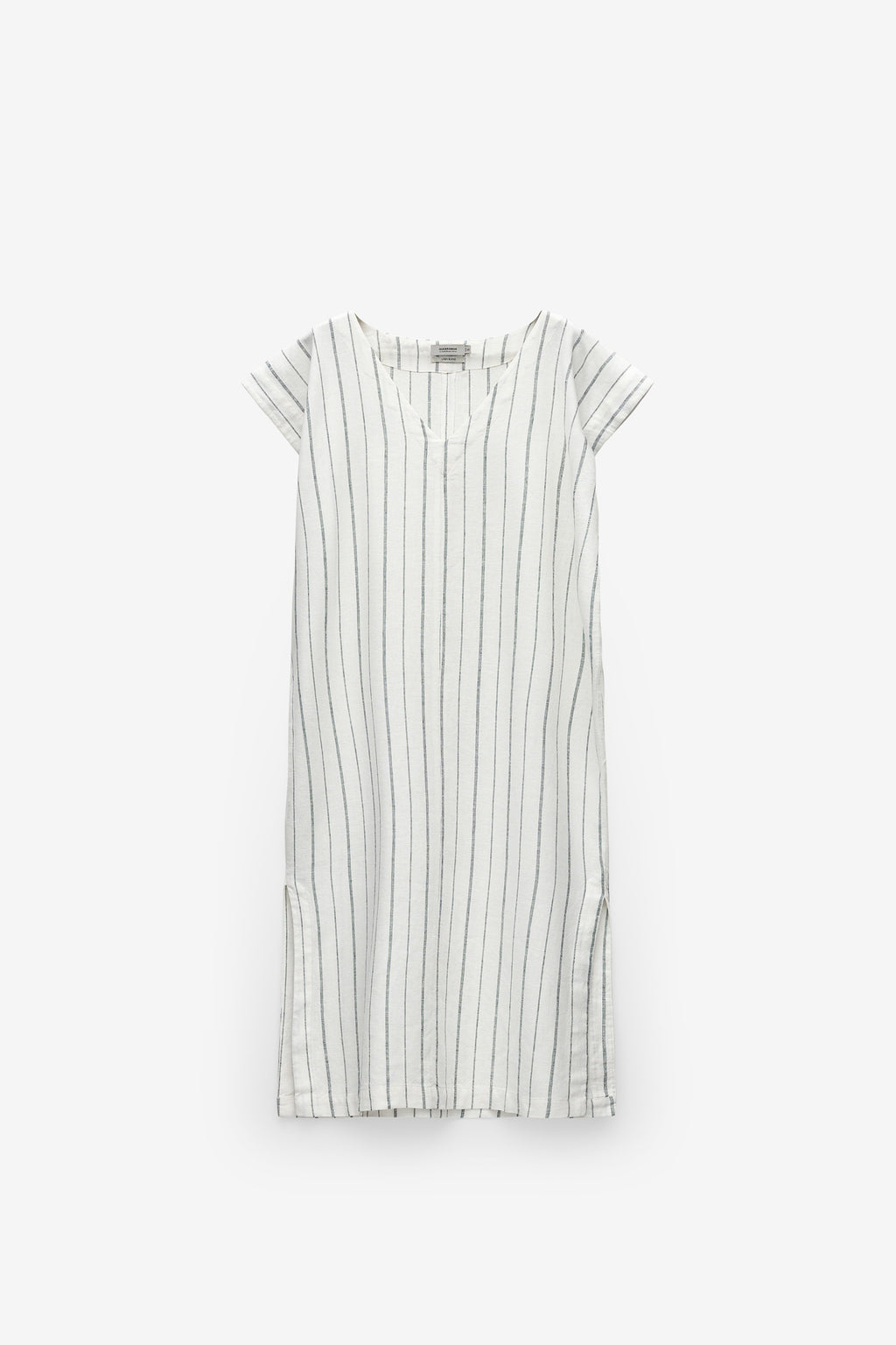 TÚNICA LOOSE FIT DE LINO A RAYAS