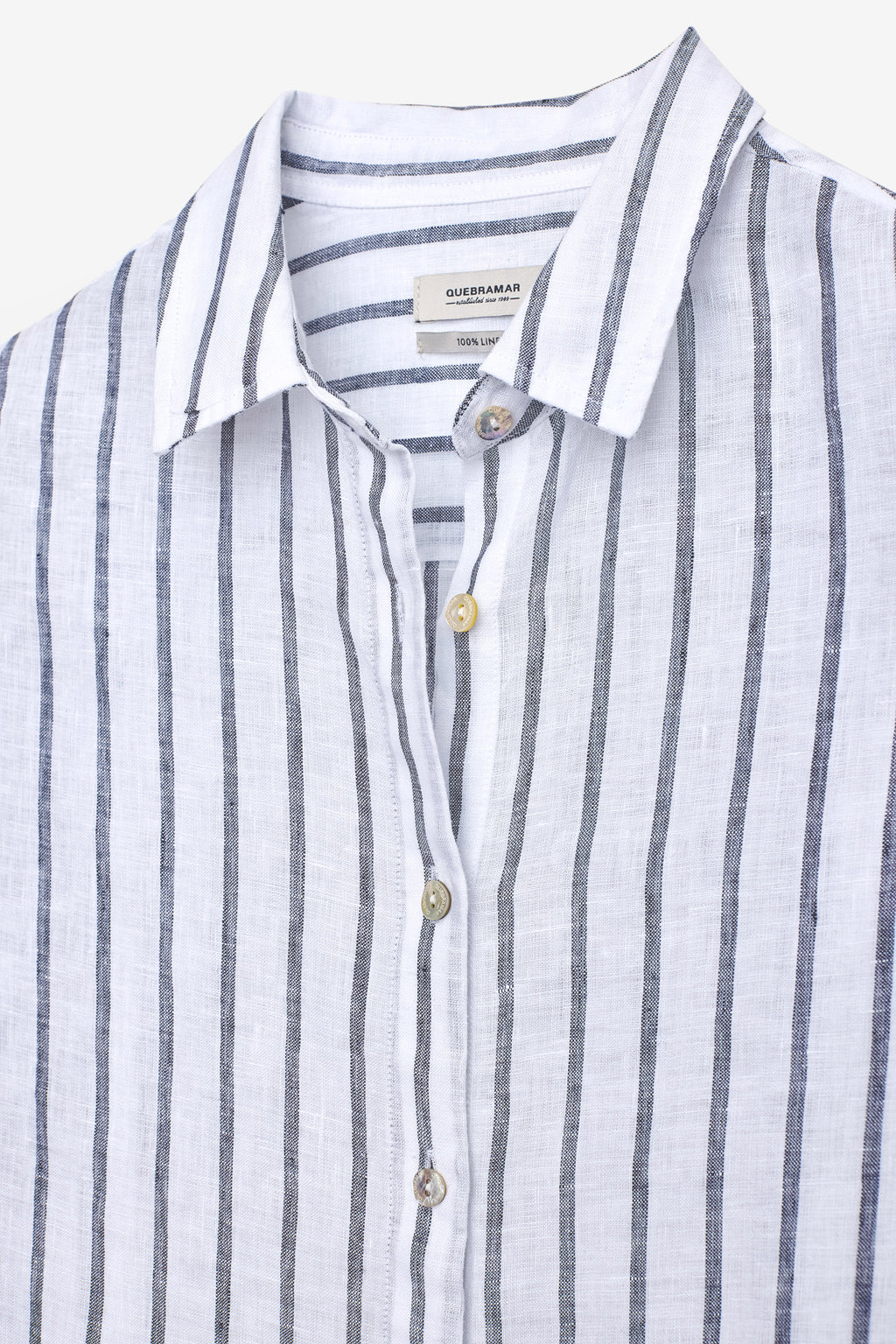 CAMISA DE LINHO COM RISCAS