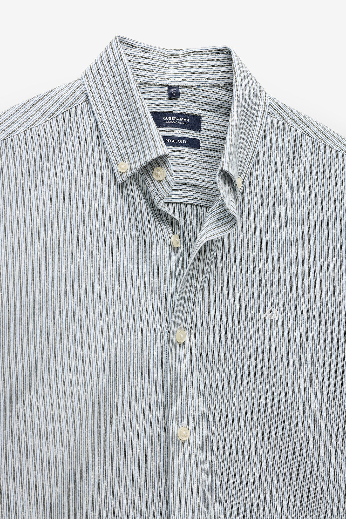 CAMISA COM RISCAS A DUAS CORES